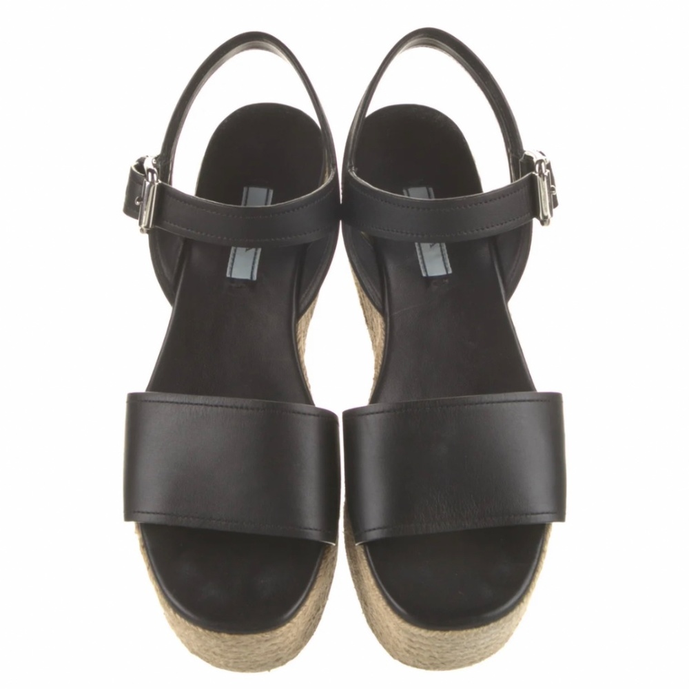 Prada Leather Espadrilles